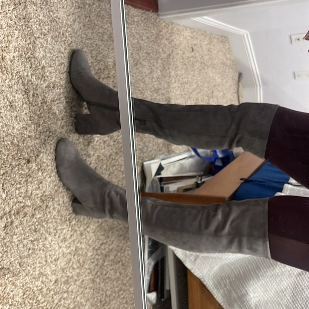 Cole Haan over the knee suede boots - Picture 4 of 6